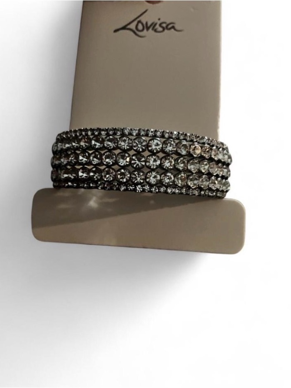 Lovisa Multi-Row Clear Crystal Wrap Bracelet